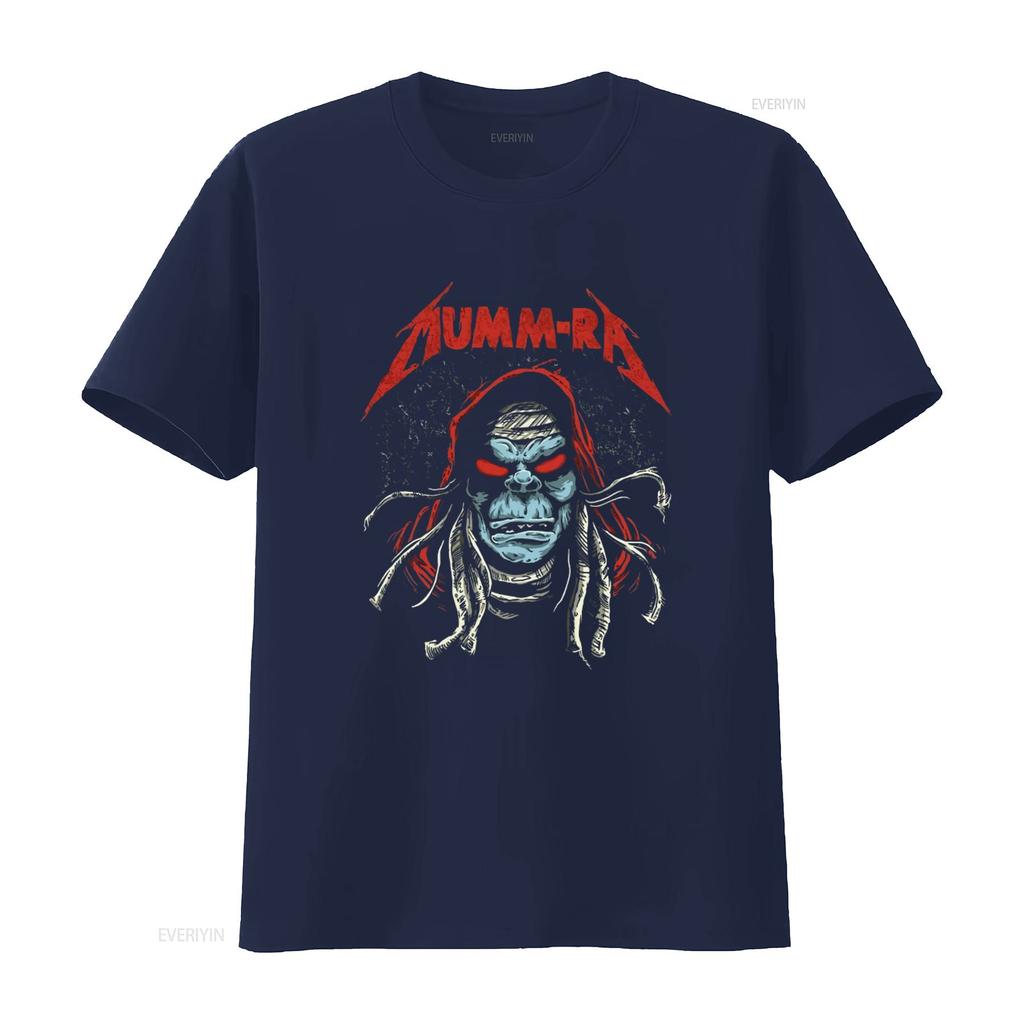 Мультяшная футболка в стиле 80-х Mumm Ra Rock Band Cats Пародия для винтажного стильного streetwear мужская Универсальная Слегка повседневная Дышащая