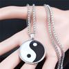 2021 Yin Yang Gossip ожерелье из нержавеющей стали для женщин/мужчин серебряного цвета, эффектные ожерелья, ювелирные изделия