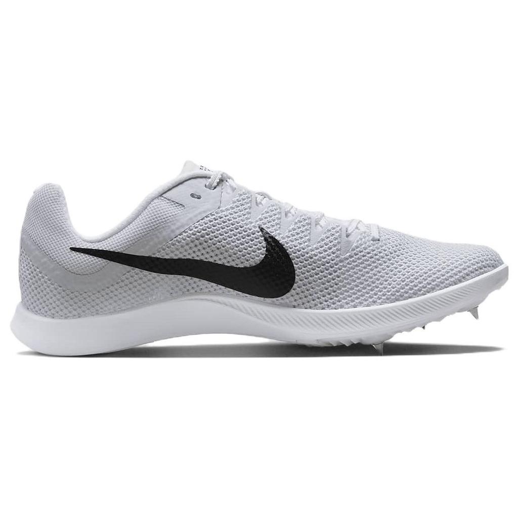 Nike Zoom Rival Distance Белые Черные Кроссовки Унисекс Металлик-Серебристый Чистая Платина DC8725-100