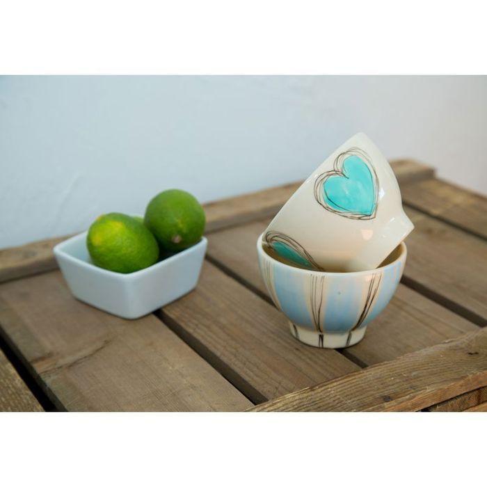 Peinture à l'eau brillante pour porcelaine - Bleu pastel - 45 ml