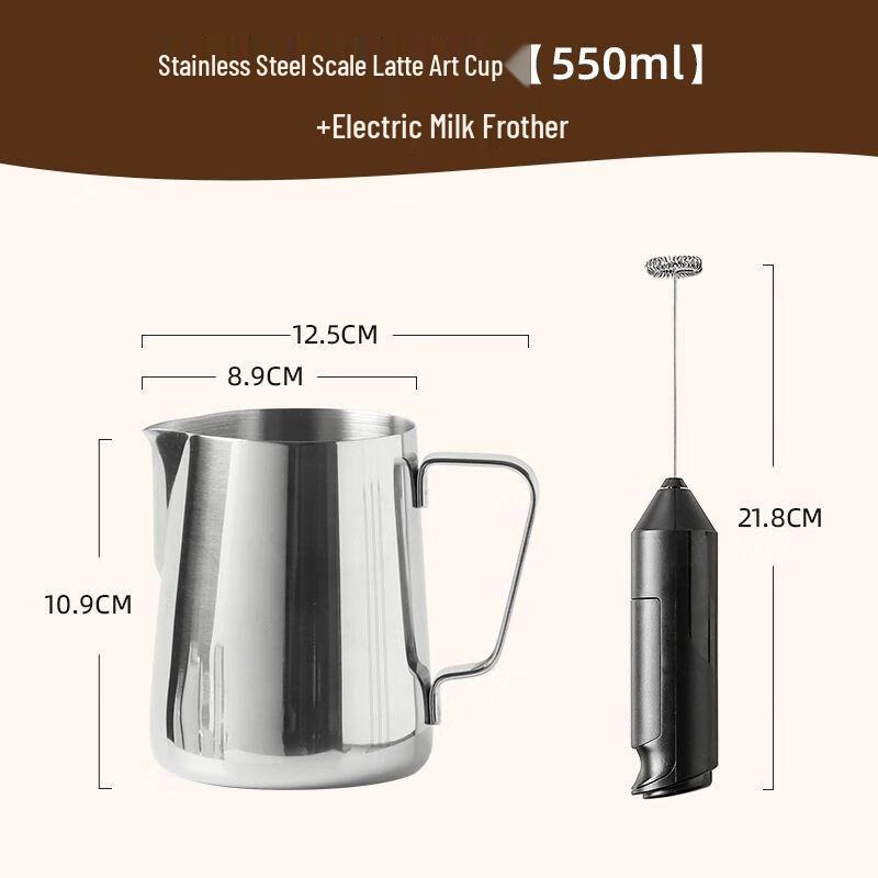 Stainless Steel Latte Art Pitchers & Coffee Tool Sets