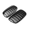 2Pcs Car Style Gloss Black Front Kidney Double Slat Grill Grille for BMW X5 E70 2007-2013 X6 E71 E72 2008-2014 Car Accessories