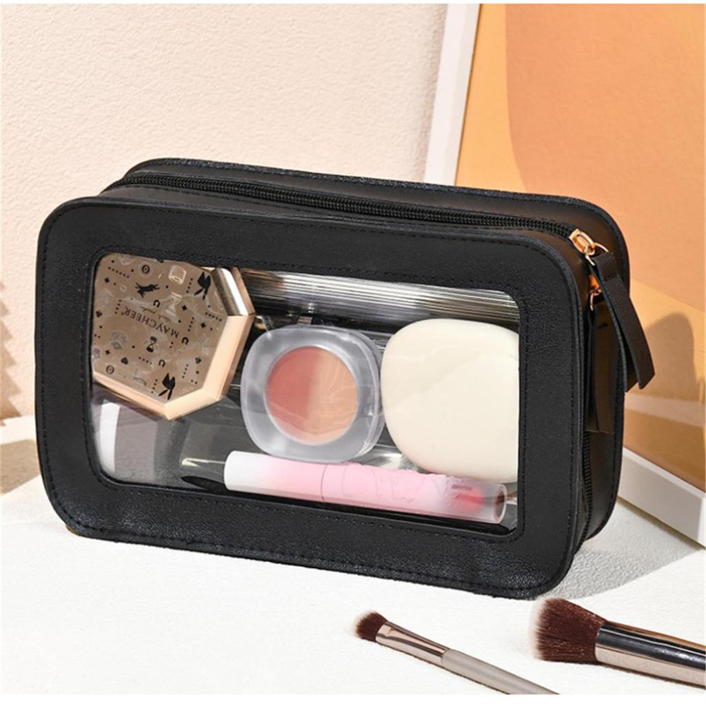 ПВХ косметичка прозрачная большой вместимости сумка для ванной водонепроницаемая портативная сумка для стирки женская портативная дорожная сумка для хранения косметичка