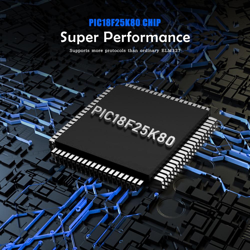Mini ELM327 V1.5 Bluetooth OBD2 Беспроводной автомобильный диагностический сканер 2-слойная печатная плата ELM 327 PIC18F25K80 Чип Универсальный протокол OBD II Считыватель кодов автомобиля
