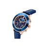 Swarovski Женские часы Octea Lux Chrono, кварцевый механизм, кожаный ремешок, синий циферблат 5563480
