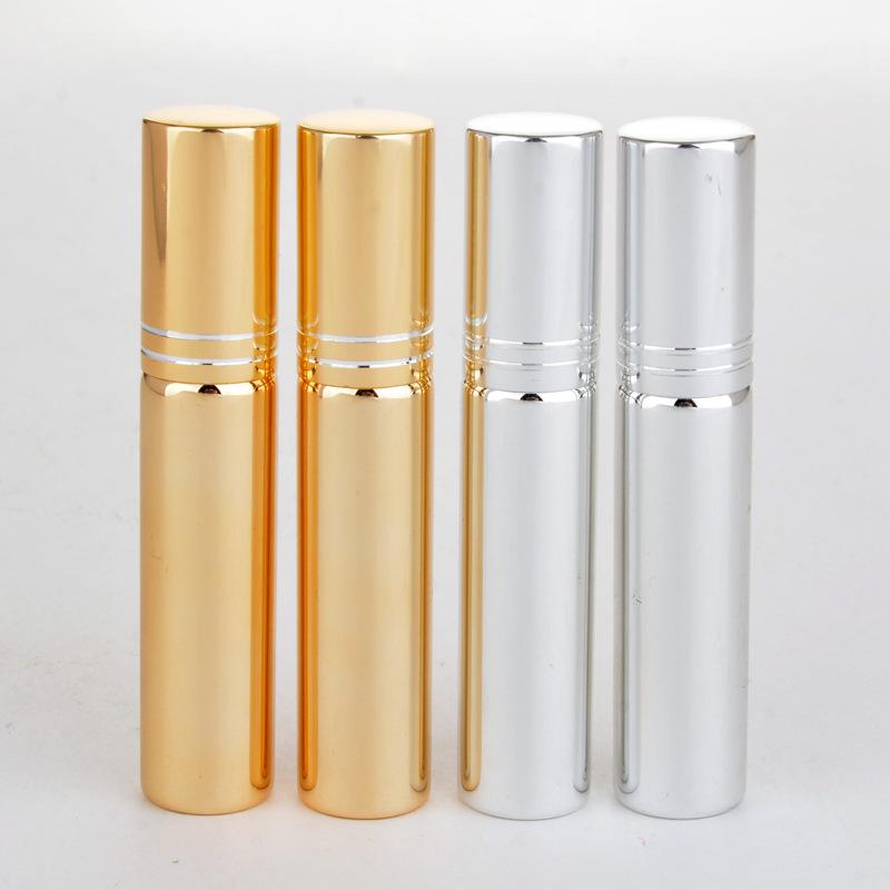 10ml Perfume Sub-bottling Lotion Hydrating Spray Bottle Electroplating UV Glass Tube Spray Bottle
