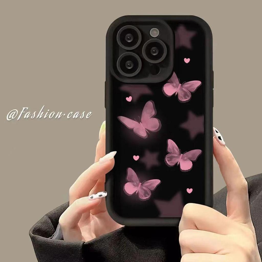 Мягкий чехол для телефона Blush Butterfly для iPhone 11/12/13/14 Pro Max