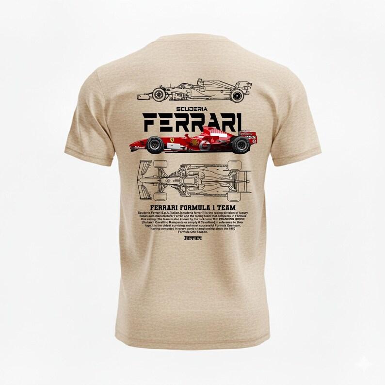 Футболка-трансформер Scuderia Ferrari F1 Formula 1 Team Blueprint Graphic Oversized Streetwear Fan Merch для поклонников Формулы-1 и Ferrari.