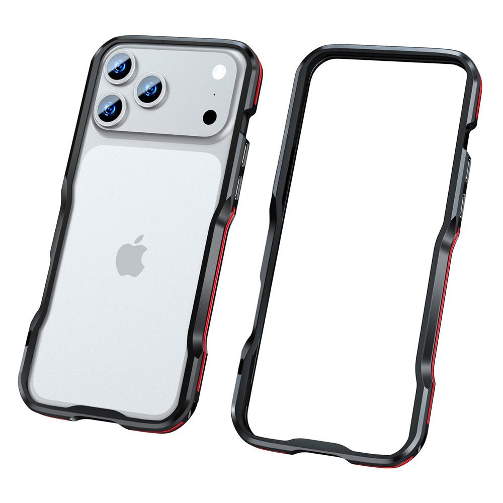 LUPHIE For iPhone 17 Pro Max Case Metal Bumper Frame Shockproof Phone Cover