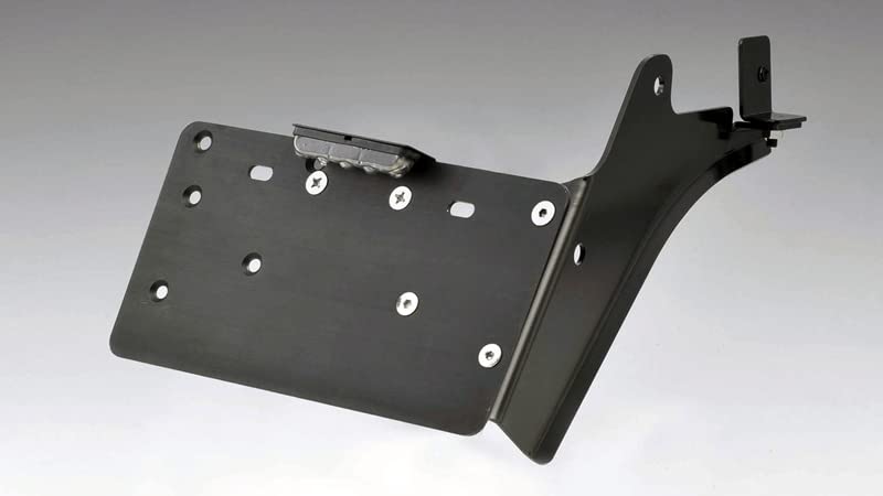 Kijima Motorcycle Bike Parts License Plate Side Mount Kit Hanger Type Black XL1200X/V ('09-) 1200N/883N HD-01442