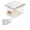 Storage Rack Smooth Pull Transparent Visual Slide Rail Buckle Easy To Use Clear View Storage Organizer Pull-out Pantry Rack