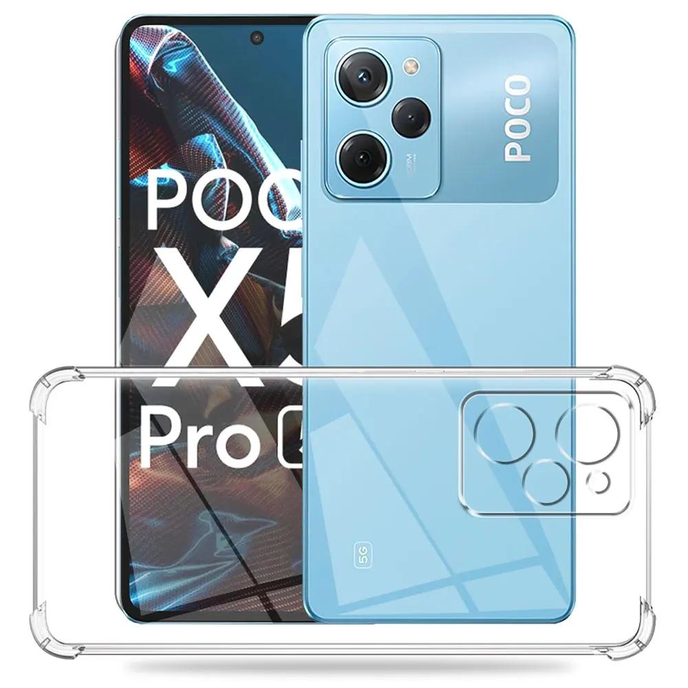 Чехол для Xiaomi Poco X5 Pro Силиконовый Мягкий Ударопрочный Прозрачный Чехол для Poco X5 Прозрачный Чехол для Телефона для Poco X5 Pro Funda Coque
