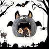 2 In 1 Hamster Nest Halloween Bat-Shaped Cozy Bed for Hamster Guinea Pigs Rabbits & Small Pets Soft Plush Polyester Hideout Bed