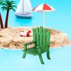 Миниатюрный пляжный стул 1:12/1:16 масштабных декоративных моделей из дерева, миниатюрный стул, фигурка кукольного домика