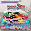 Cartoon Powerpuff Girls print children's duvet cover set, soft and skin-friendly, available in multiple sizes, bedroom bedding.