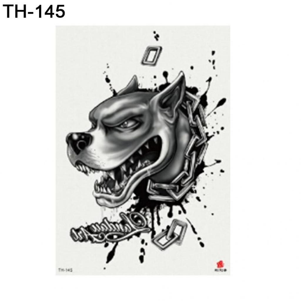 Животное Собака Медведь Рука Плечо Водонепроницаемая Временная Поддельная Татуировка Наклейка Подарок