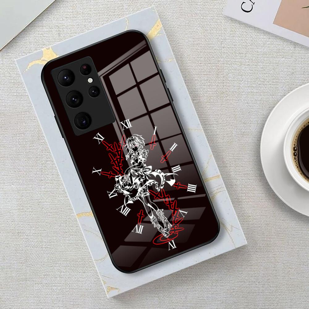 Game Touhou Project Phone Case For Samsung S26 S25 Edge Ultra 23 22 21 20 Ultra Plus S24 Fe Glass Cover