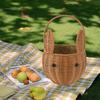 Портативный контейнер-корзина для хранения в форме кролика, большой вместимости, в деревенском стиле, для организации закусок, плетеные корзины