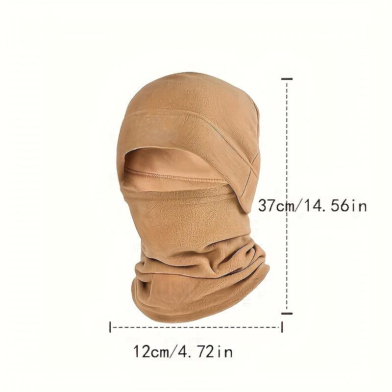 Winter Fleece Hat and Scarf Set Thermal Head Cover Warm Balaclava Face Mask Neck Warmer Sport Cycling Ski Scarf Hat
