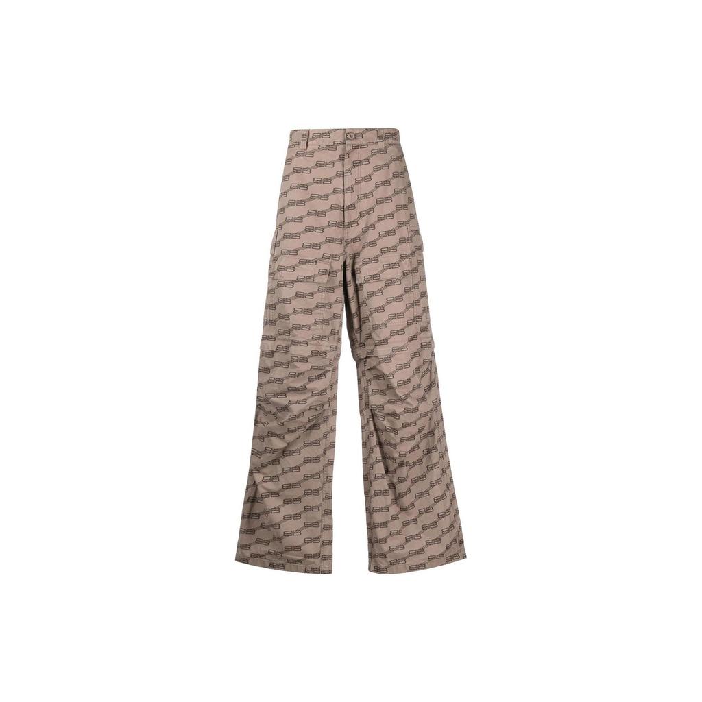 Balenciaga Cargo Pants Loose Fit Men's Brown 704423TML349378