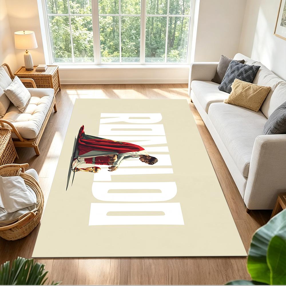 Cristiano Ronaldo Carpet Design for Outdoor Dormitory Game Room Foyer Anti-slip Rug Anime Office Decor Gift for Festivals