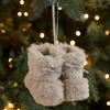 Christmas Boot Ornament Cozy Texture Colorful Fabric Fabric Hanging Decoration Knitted Mini Mini Shoes Ornament