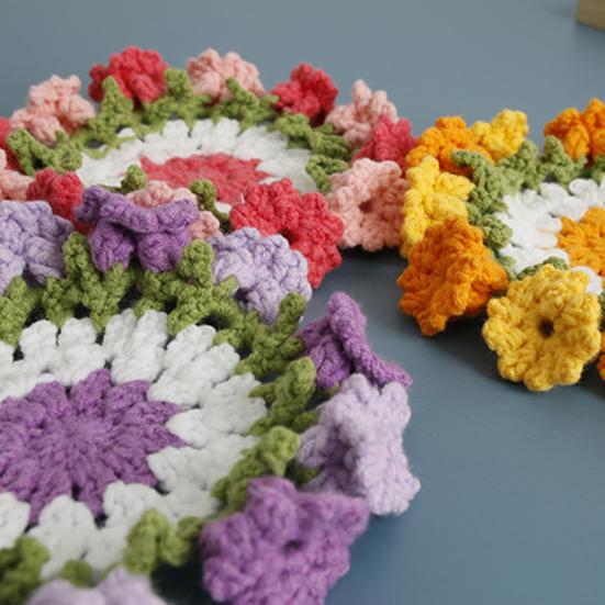 Подставки под стаканы ручной работы «Ландыш», термостойкие подставки под чашки для кофе и чая, 4,7 дюйма, декоративный коврик для напитков ручной работы, домашний декор