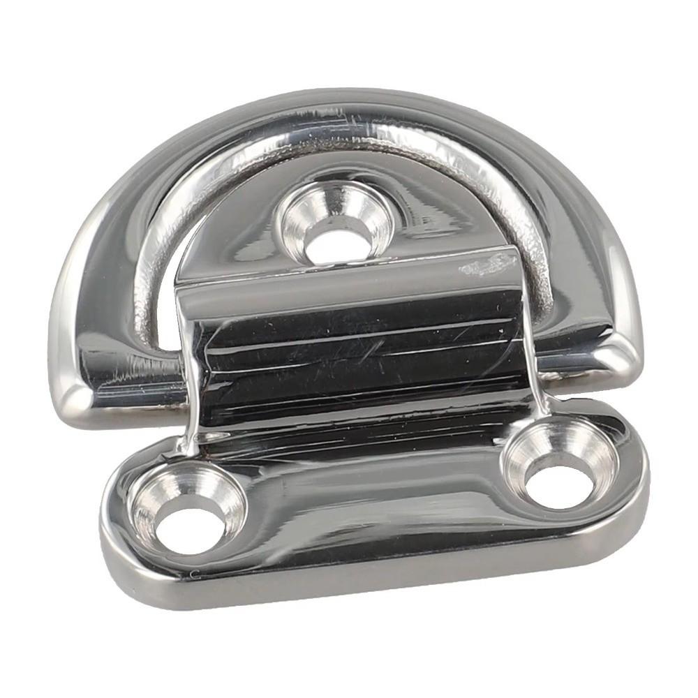 Folding Pad Eye D Ring Silver Replacement Accessories Versatile Tie Down Ring