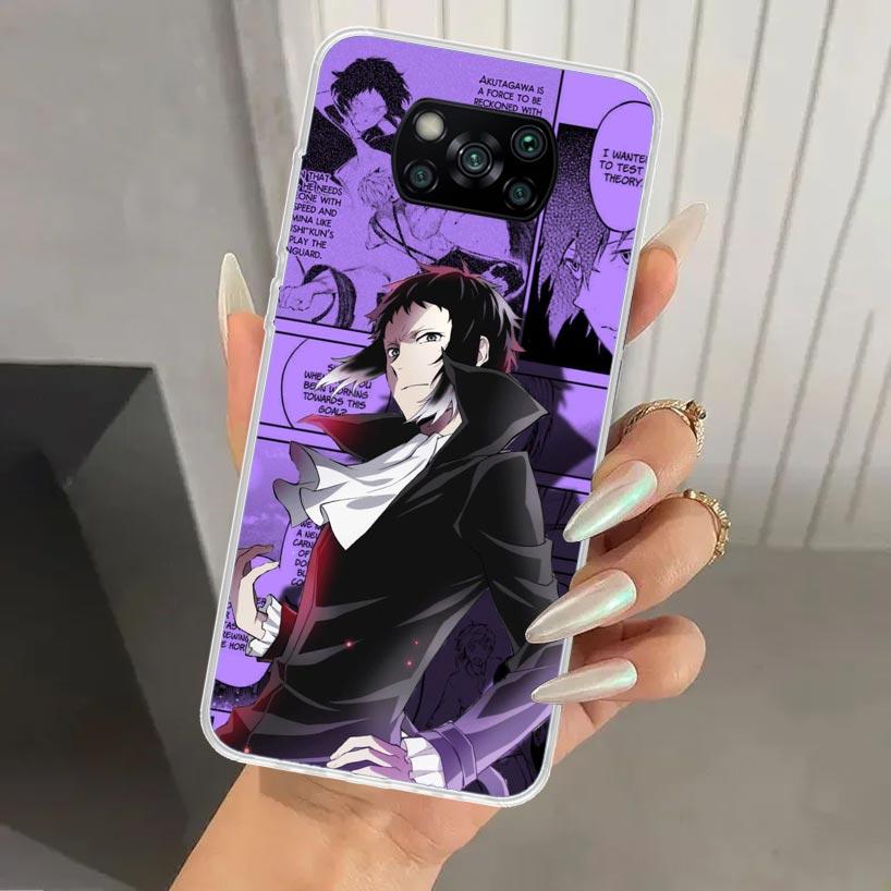 Чехол для телефона Bungo Stray Dogs Манга для Xiaomi Poco X5 X6 X7 Pro F7 Ultra M7 Redmi 15 15C 13 13C 12 12C 10 10A 10C 9 9A 9C 9T Shel
