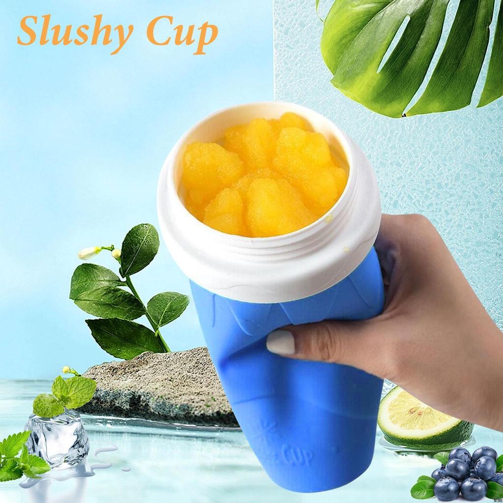 Smoothies Cup Ice Cream Maker Quick-Frozen Silicone Squeeze Cup DIY Milkshake Bottle Slushy Maker Bottle Cup Summer Cooling Cup ZPG