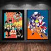 Художественные работы на холсте, живопись Наруто, украшение для комнаты и дома, стены, принты и принты, подвесные рождественские подарки
