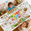 Giant Easter Coloring Poster, Bunny Egg, Children's Birthday Party Disposable Paper Tablecloth