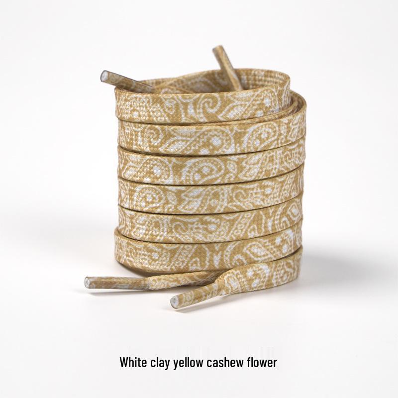 Cashew Flower Shoelaces for Air Force 1, Canvas Shoes, and Dunk Sneakers – Unisex