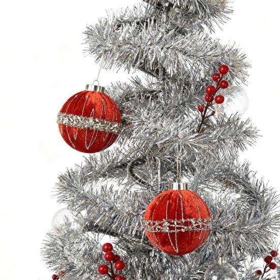 12 шт. Бархатные елочные шары, флокированные рождественские шары, небьющиеся пластиковые шары