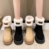Platform Snow Boots Women's New Winter Small Non-Slip Velvet Thickening Northeast China Cotton Shoes Retro Ankle Boots