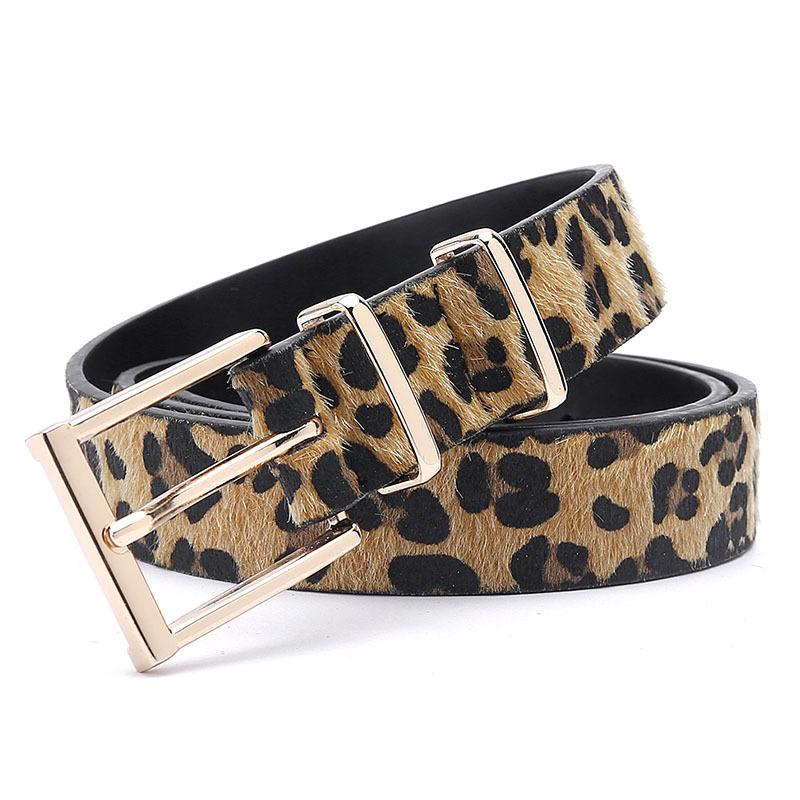 Belt Women's Decorative Creative Leopard Pattern Women's Belt with Jeans Belt New Women's Belt