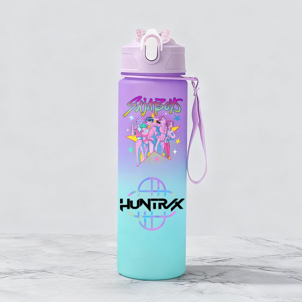 Охотники на демонов Huntr Rumi Mira Zoey Jinu Celine Пластиковый стакан для воды Бутылка для питья Pop Школьная Huntrix Gourde ML KPOP X K 800 Для детей Развлекательный