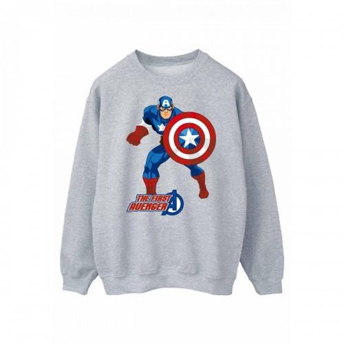 Captain America Womens/Ladies The First Avenger Sweatshirt