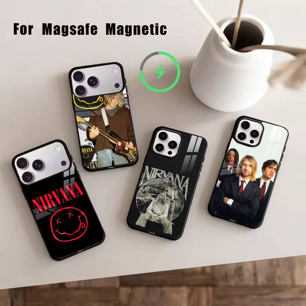 Чехол для телефона N-Nirvana для iPhone 17, 16, 15, 14, 13, 12, 11 Plus, Pro, магнитный, для беспроводной зарядки Magsafe