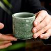 Chinese Style Simple Jade Xiangyun Master Single Cup Retro Yue Kiln Celadon Tea Set Tea Cup Personal Kung Fu Sample Large