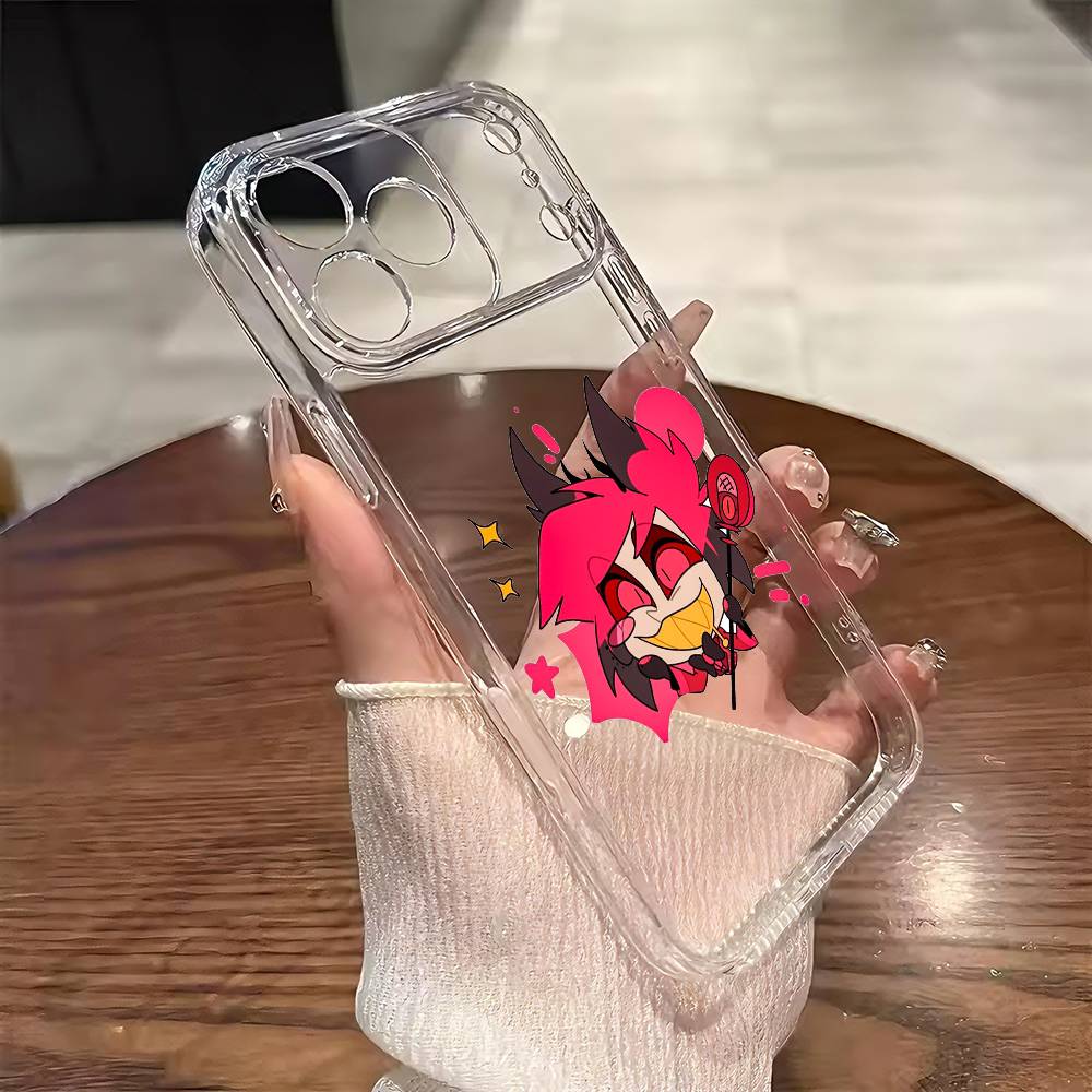 Чехол для телефона Аластор H-Hazbin H-Hotel для iPhone 17 16 15 14 13 12 11 Mini Pro Max Plus Прозрачная крышка