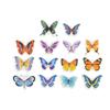 50 шт. бабочки на свадьбу, день рождения, рисовая вафельная бумага, кекс, топперы для торта