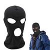 Kingsie Stretch 3-Hole Full Face Mask, Lightweight, Windproof and Sun Protection, Balaclava Helmet Inner, for Cycling, Motorcycles, and Airsoft (3-Hol
