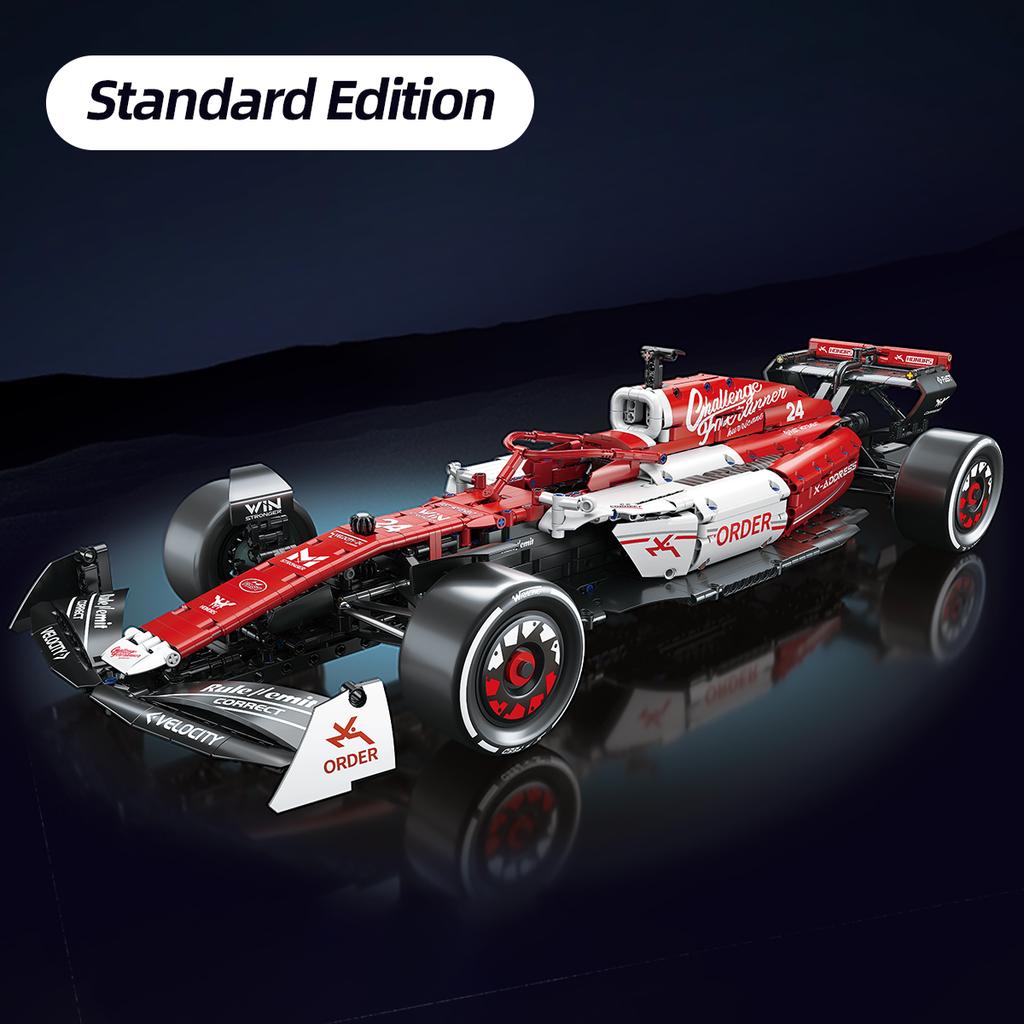 1:8 гоночных автомобилей F1 1770 шт. строительные наборы MOC строительные блоки автомобиль крутая коллекционная модель автомобиля наборы игрушка рождественский праздничный подарок