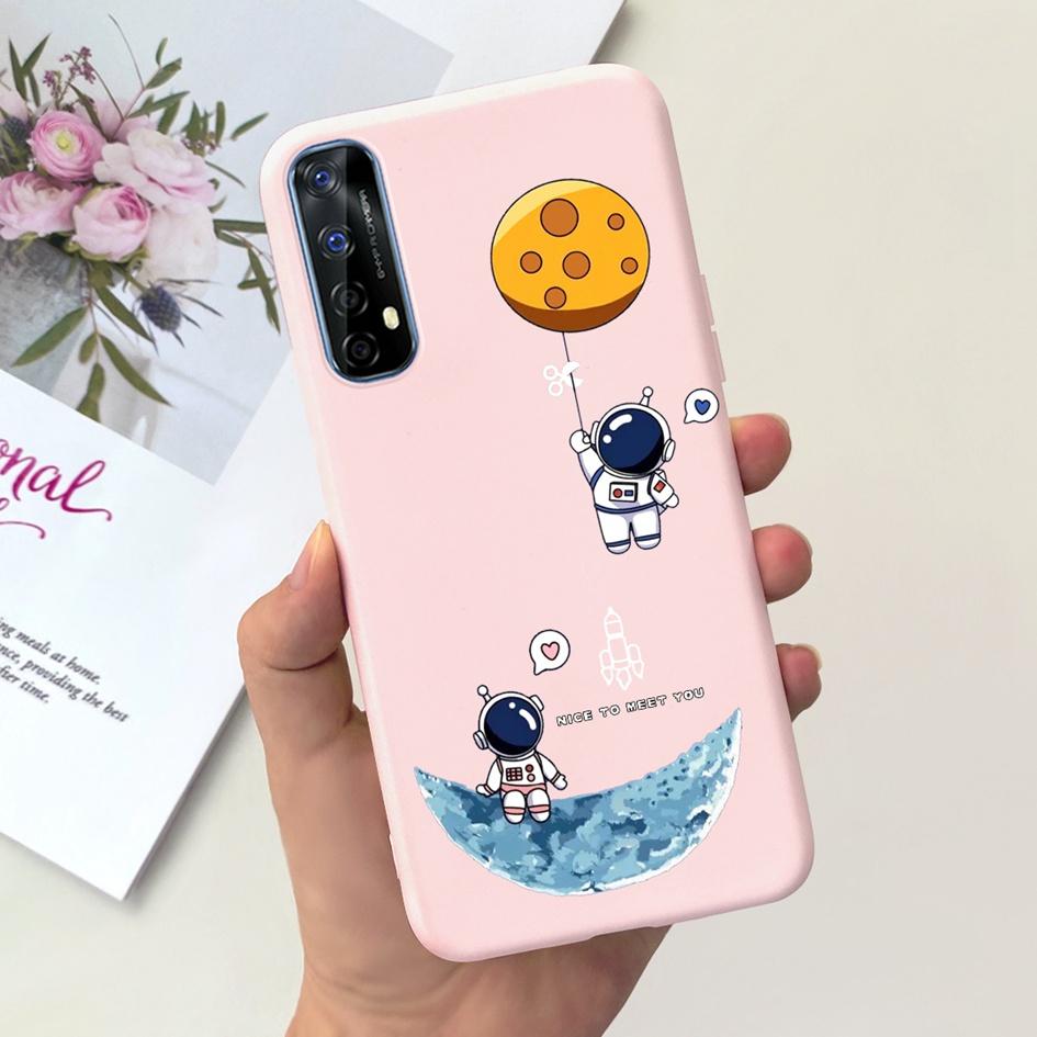 Чехол для Realme 7 Чехол для Realme 7 5G Милый Астронавт Динозавр Мягкий Силикон Funda Для Realme 7 Pro RMX2170 Realme7 Защитный Чехол