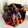 1pc Monster Truck, Flames Themed High-quality Umbrella,Automatic Opening and Closing Umbrella,Multi-functional Umbrella G0811261