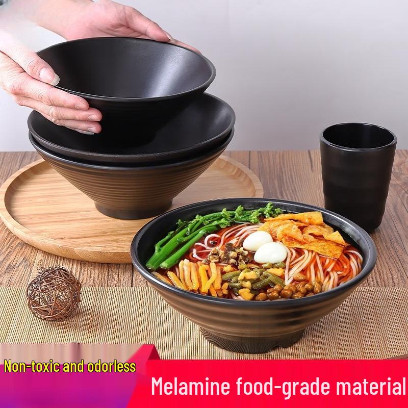 Меламиновая матовая рифленая миска Hàndùn, 9 дюймов