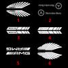 XUY2   2Pcs Car LED Under Side Mirror Light AMG Logo Wing Shape for Mercedes Benz W176 X156 W204 W212 W246 W117 W219 W209 W221 C117