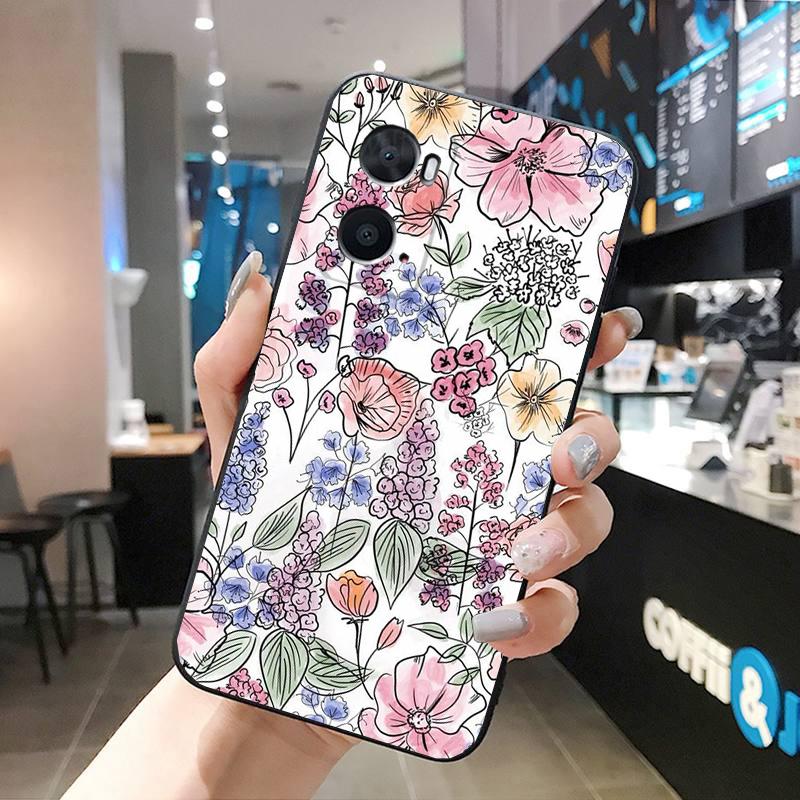 Эстетический чехол для телефона с цветочным рисунком для OPPO A78 A54S A17 A57S A74 A78 A91 A96 A94 Realme GT Master X3SuperZoom Reno 7 10 11 pro