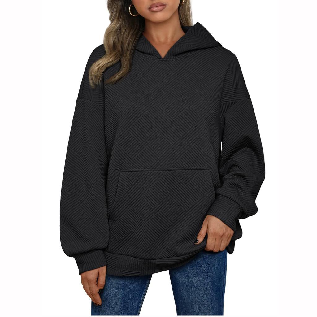 Женские однотонные пуловеры оверсайз свитшоты пуловеры модная одежда с карманами